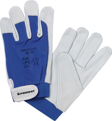 Handschuhe Donau Gr.11 natur/ blau Nappaleder EN 388 PSA II PROMAT