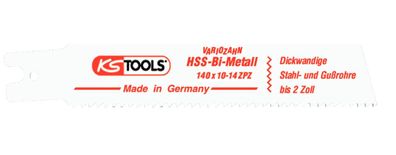 KS TOOLS Säbelsägeblatt Rems, HSS-Bi-Metall, 140mm, 2,5mm, 5er Pack