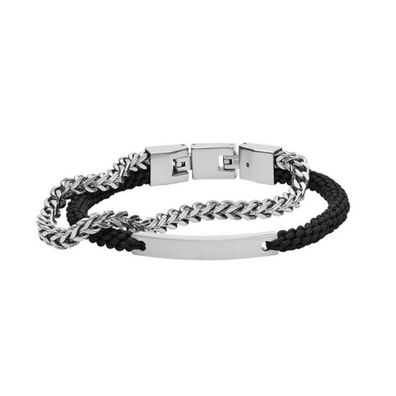 Double steel bracelet JF03325040