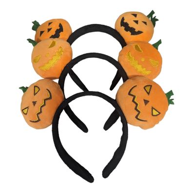 Plüsch Haarreif Kürbis Halloween funny Horror Kinder Erwachsene flauschig