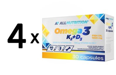 4 x Omega 3, K2 + D3 - 30 caps