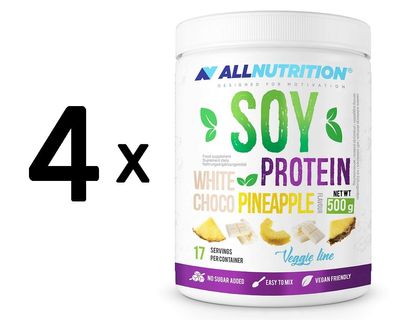 4 x Soy Protein, White Chocolate Pineapple - 500g