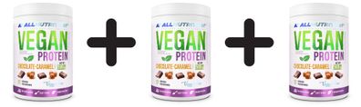 3 x Vegan Protein, Chocolate Caramel - 500g