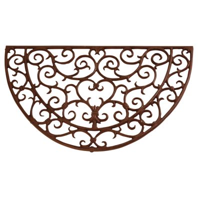 Hochwertige halbrunde Türmatte aus Gusseisen - Robust und dekorativ