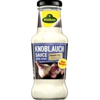 Kühne Knoblauch Sauce cremig pikant und natürlich lecker 6x 250ml