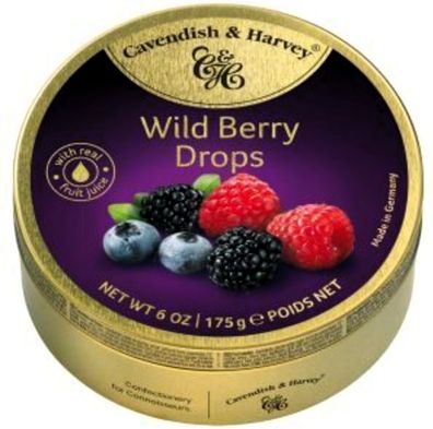 Cavendish & HARVEY Wild Berry Drops 9x175g