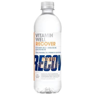 12 Flaschen Vitamin Well Recover a 500ml inc. EINWEG Pfand Erfrischungsgetränk