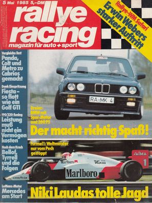 Rallye Racing 5 / 1985, MK BMW, Formel 1, Rallye, Sauber C8, Ford
