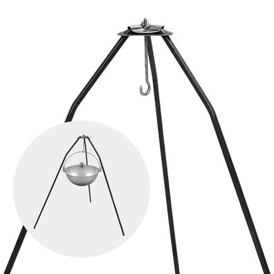 Kasan Halter Camping Dreibein Trenoga mit Tasche Höhe 76cm