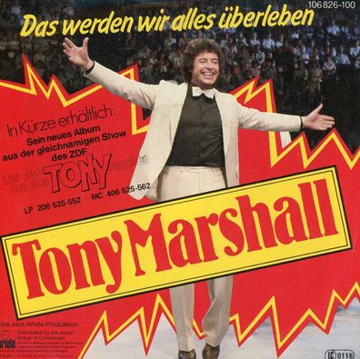7" Tony Marshall - Das werden wir alles überleben
