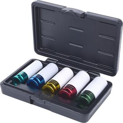 KS Tools 515.1007 1/2'' Alu-Felgen Kraft-Stecknuss-Satz, 5-tlg