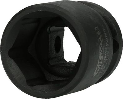 KS Tools 515.1022 1/2'' Sechskant-Kraft-Stecknuss, kurz, 22mm