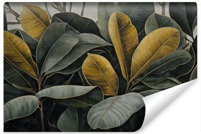 Muralo Vlies Selbstklebende Fototapete Tropische Blätter Pflanzen Natur 3D