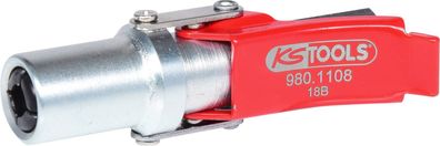 KS Tools 980.1108 Quick-Lock Schnellkupplung für Fettpressen, 1/8