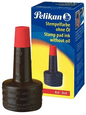 Pelikan Stempelfarbe 4K rot ohne Öl 351221 28ml