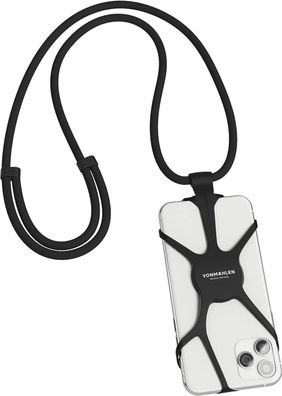 Vonmählen Infinity Handy Strap Halterung Kette Silikon Universal schwarz