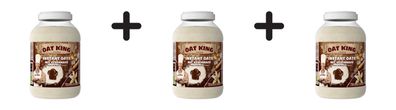 3 x LSP Oat King Instant Flavoured Oats (4000g) Vanilla