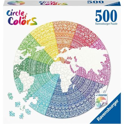 Kreis der Farben Puzzles - Mandala, 500Stück.