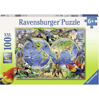 Puzzle 100 XXL Teile Tierisch um die Welt ab 6 Jahre