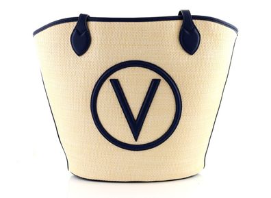 Valentino BAGS Covent Shopper Naturale/ Blu