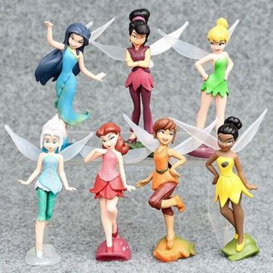 Disney Feen Tinker Bell Prinzessin 7 Puppe Spielzeug Modell 10cm Betrag Geschenk