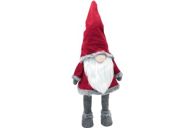 Dekofigur Weihnachts-Wichtel Nico 70 cm rot grau wippend