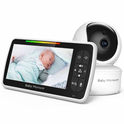 Video-Monitor Kamera Echtzeit, Baby Monitoring, HD-Qualität, weiß
