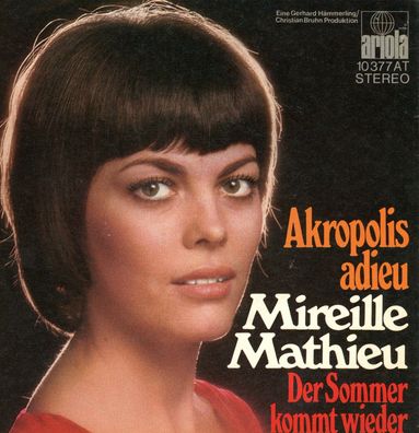 7" Cover Mireille Mathieu - Akropolis Adieu
