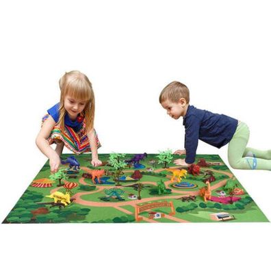 Baby Krabbelmatte Dinosaurier Welt Spiel Teppich mit Kunststoff Dinosaurier