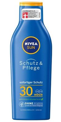 Nivea Sun Schutz und Pflege Sonnenmilch SPF30, 250 ml