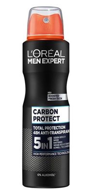 L'Oreal Carbon Ice 5in1 Deodorant, 150 ml - Hochwirksamer Schutz