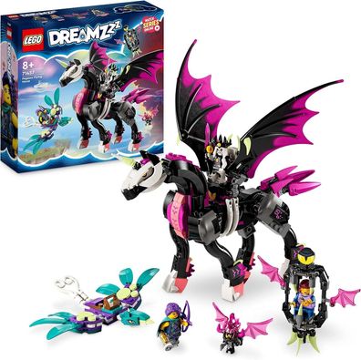 LEGO DREAMZzz Pegasus, Baue 2 Arten eines Pferdespielzeuges, enthält Zoey, Nova
