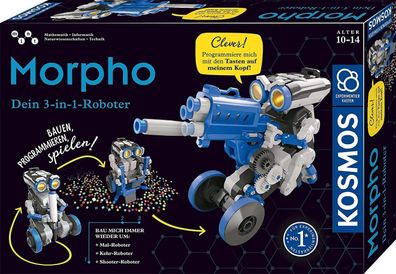 KOSMOS 620837 Morpho - Der 3-in-1 Roboter, Spielzeug, Experimentierkasten Kinder