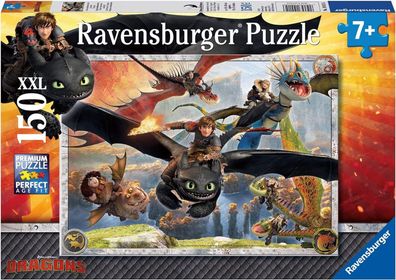 Ravensburger Kinderpuzzle - 10015 Drachenzähmen leicht gemacht - Dragons-Puzzle
