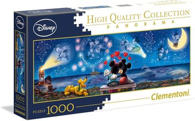 Clementoni 39449 Disney Classic – Puzzle Mickey & Minnie 1000 Teile, Panorama