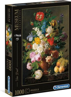 Clementoni 31415 van Dael – Blumenvase – Puzzle 1000 Teile, Museum Collection