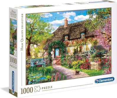 Clementoni 39520 Das alte Cottage – Puzzle 1000 Teile, Geschicklichkeitsspiel