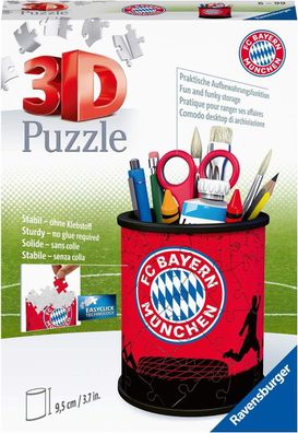 Ravensburger 3D Puzzle 11215 - Utensilo FC Bayern - 54 Teile - Stiftehalter