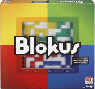 Mattel Games BJV44, Blokus Classic Brettspiel Gesellschaftsspiel für 2-4 Spieler