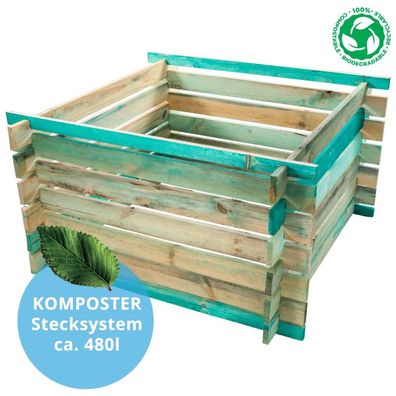 Holz Kompostbehälter Kompostsilo Kompost Steckkomposter