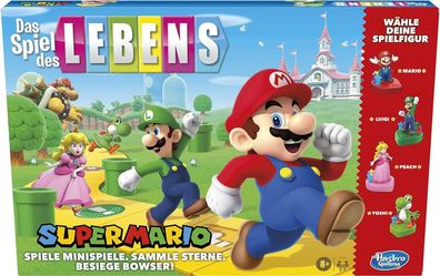 Hasbro Das Spiel des Lebens Super Mario Brettspiel für Kinder ab 8 Jahren