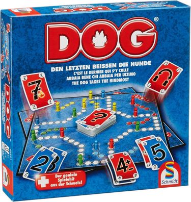 Schmidt Spiele 49331 DOG, Den Letzten beissen die Hunde, Familienspiel, FFP