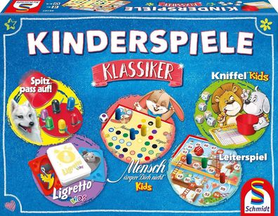 Schmidt Spiele 49189 Kinderspiele Klassiker, Kinderspielesammlung, bunt Kinder
