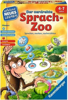Ravensburger 24945 - Der verdrehte Sprach-Zoo - Spielen und Lernen für Kinder