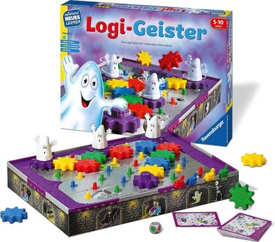 Ravensburger 25042 Logi-Geister, Spielen & Lernen für Kinder, Lernspiel Kinder