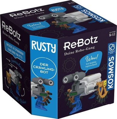 KOSMOS 602574 ReBotz - Rusty der Crawling-Bot, Mini-Roboter zum Bauen, Spielen