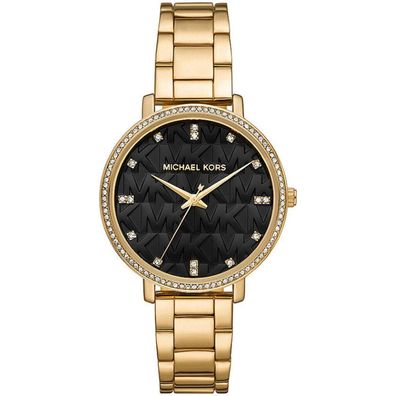 Michael Kors Damen Quarz 3 Zeiger Uhr mit Armband PYPER MK4593
