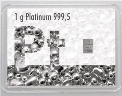 Platinbarren 1 Gramm im Flip ESG Platin 999.5 Platinum