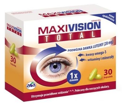 Augenunterstützung: MaxiVision Total 30 Kapseln