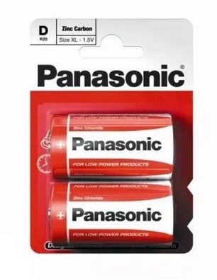 Panasonic R20 Batterie, 2er Pack - Langlebigkeit und Zuverlässigkeit